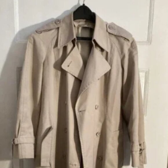 London Fog Women’s Long Trench Coat S 4 Reg Beige W/ Belt & 2 Removable Liners - Picture 1 of 9